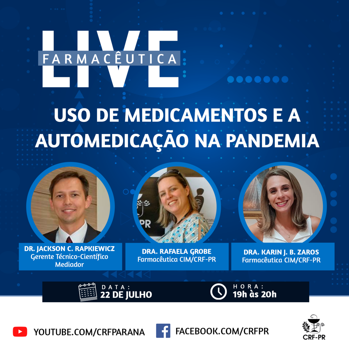 Live CRF-PR | Uso de Medicamentos e a Automedicação na Pandemia